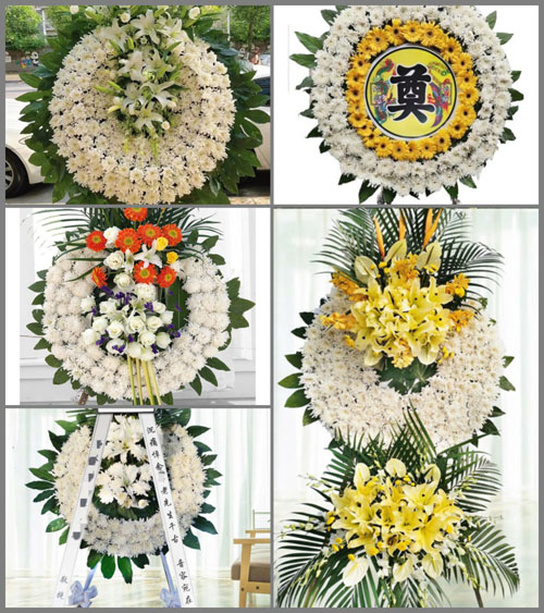 广东清远市英德市九龙镇寨背村花圈速递